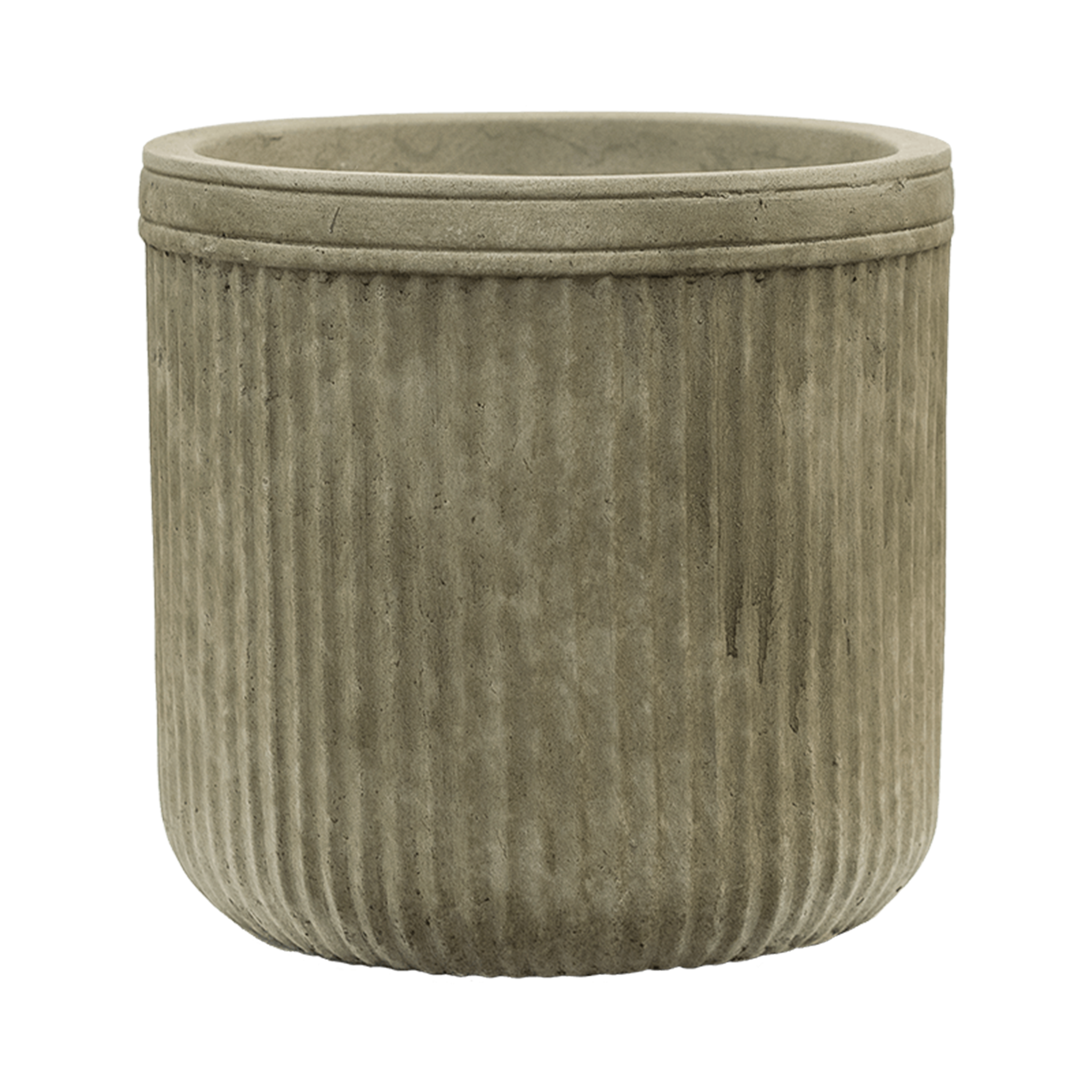 Baq Vertical Rib Cylinder Green