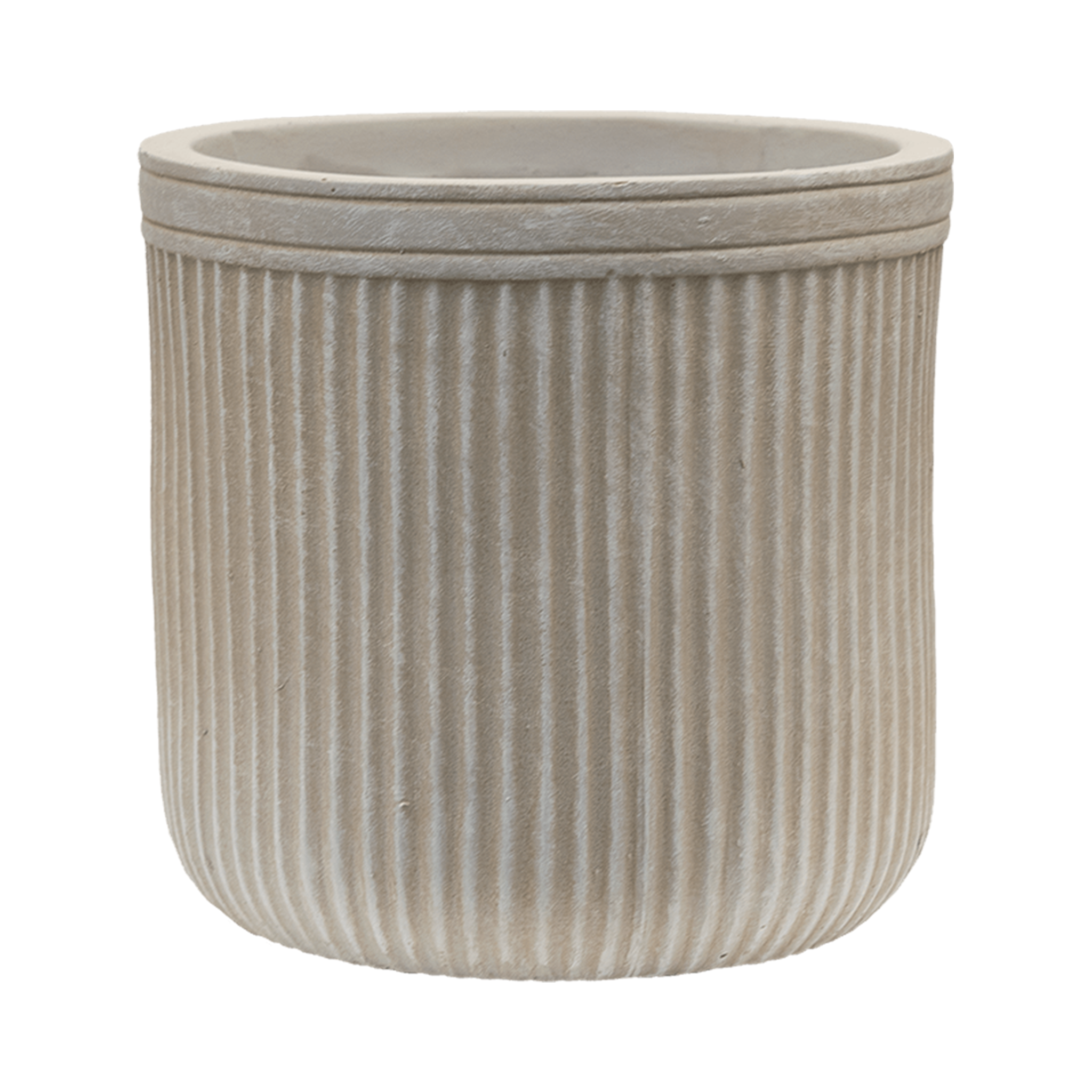 Baq Vertical Rib Cylinder Beige